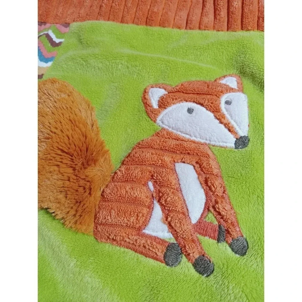 Maison Chic Fox Lovey Wih sensory  Tags Loops Ribbing tail is faux fur